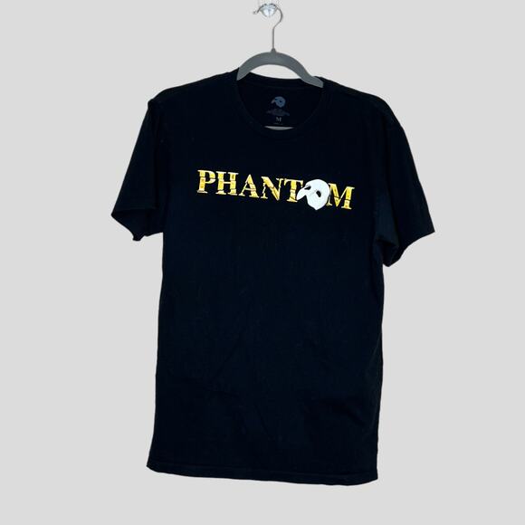 Phantom of the Opera Graphic T-Shirt Womens Size M Black 100% Cotton - Picture 1 of 5
